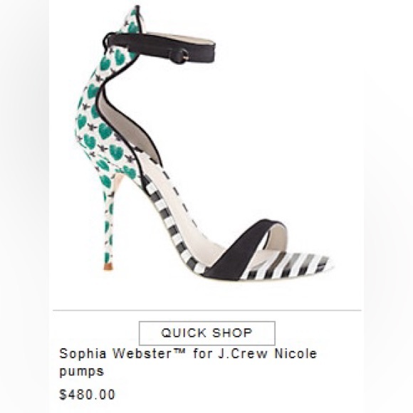 NWOT Sophia Webster x J.Crew Nicole heels - size 37 - Picture 9 of 9